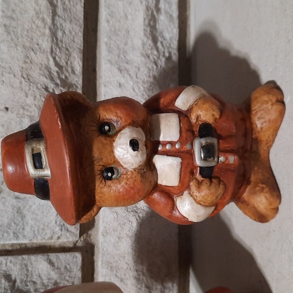 Vintage 1960s Hallmark pilgrim bears Thanksgiving - Picture 6 of 6